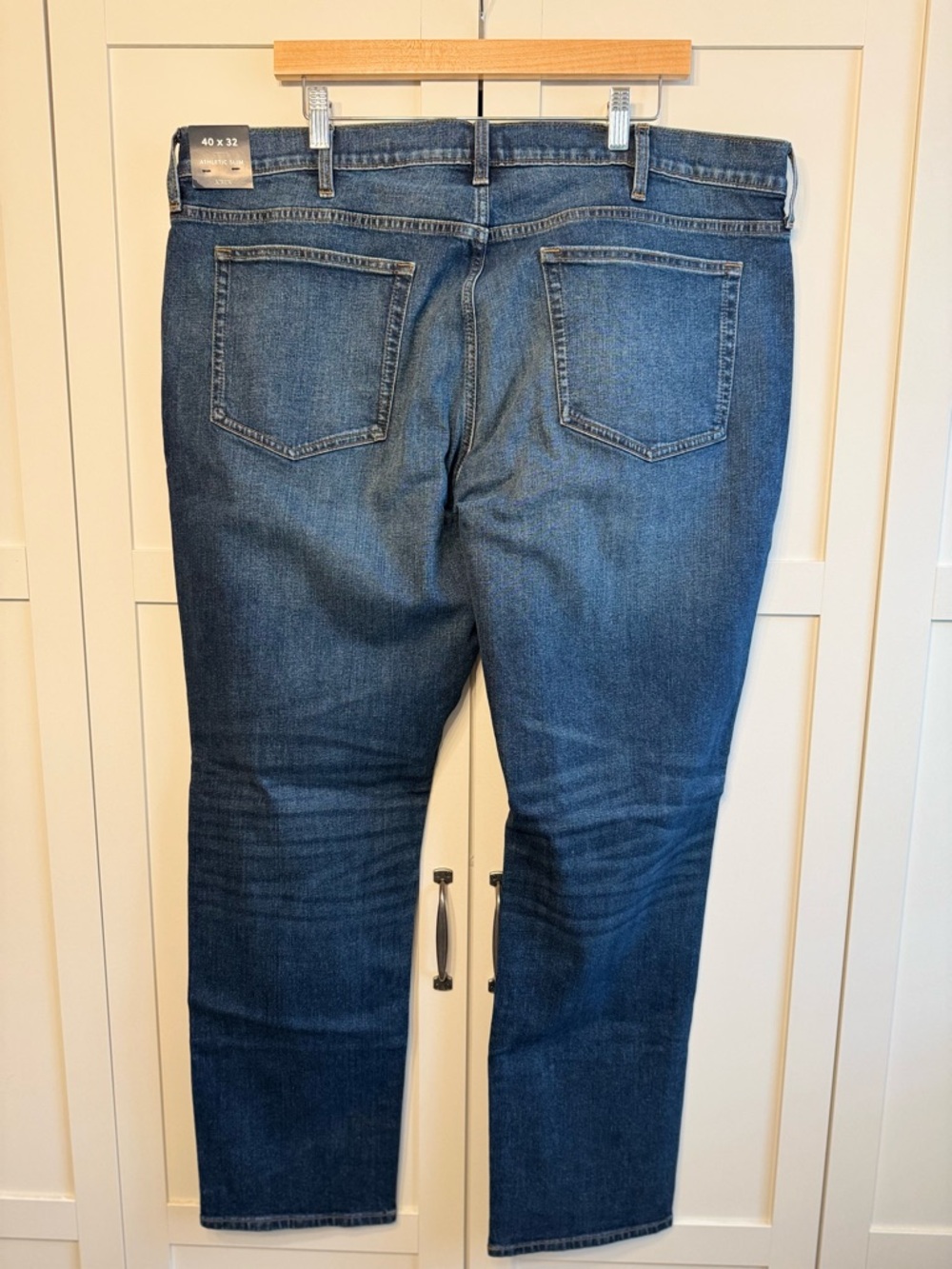 J.Crew Factory Athletic Slim-Fit Jean in Signature Flex Dark Wash Size 40x32 - Picture 4 of 6